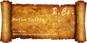 Refle Csilla névjegykártya